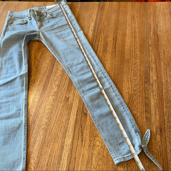 Rag & Bone Stevie Jeans in Bryn with Ankle Tie Detailing Size 25 - Picture 7 of 9